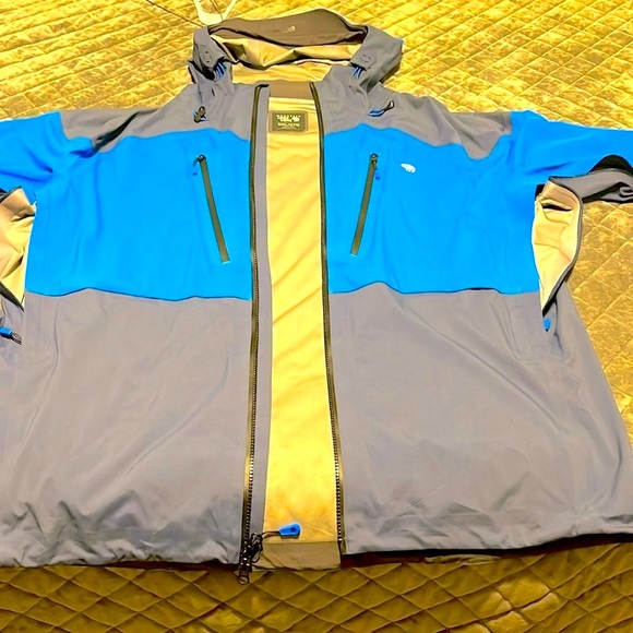 Mountain Hardwear Cyclone polar tech shell parka water proof zips sealed seams - Picture 8 of 14